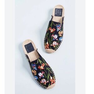 Tory Burch‎ Max Espadrille Mule Embroidered Floral Size 11
